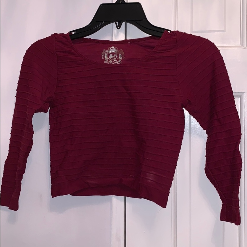 Red crop top